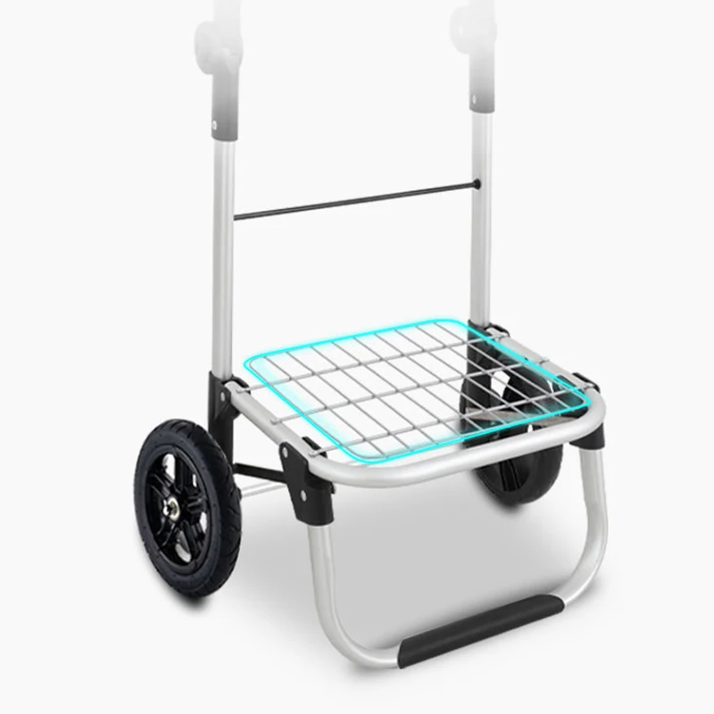 Large Folding Shopping Trolley Cart – 40kg Capacity, Foldable Rolling Boot Storage Box By Tooltime