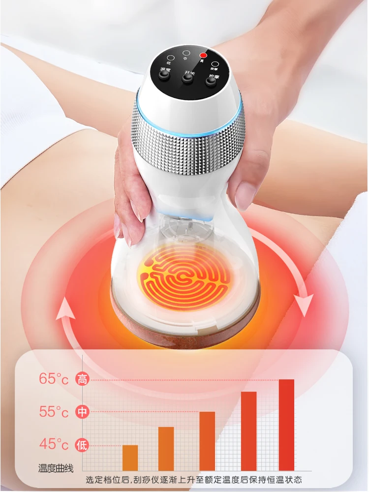 Massager, electric scraping instrument, unblocking meridians, household moxibustion jar, kneading abdomen