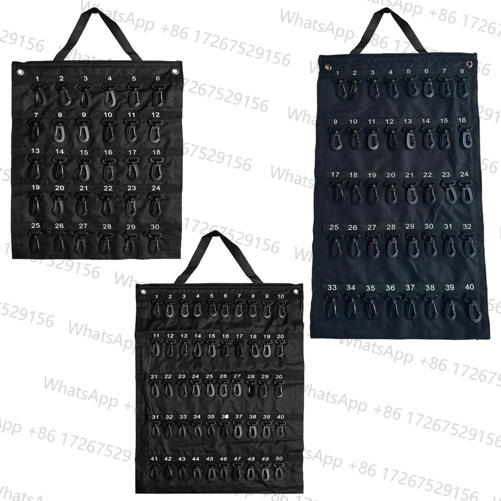 Holds 30/40/50 Keys Versatile Roll-Up Key Storage Box Weatherproof Portable Storage Box Security Hook Decor Hook For Home Office