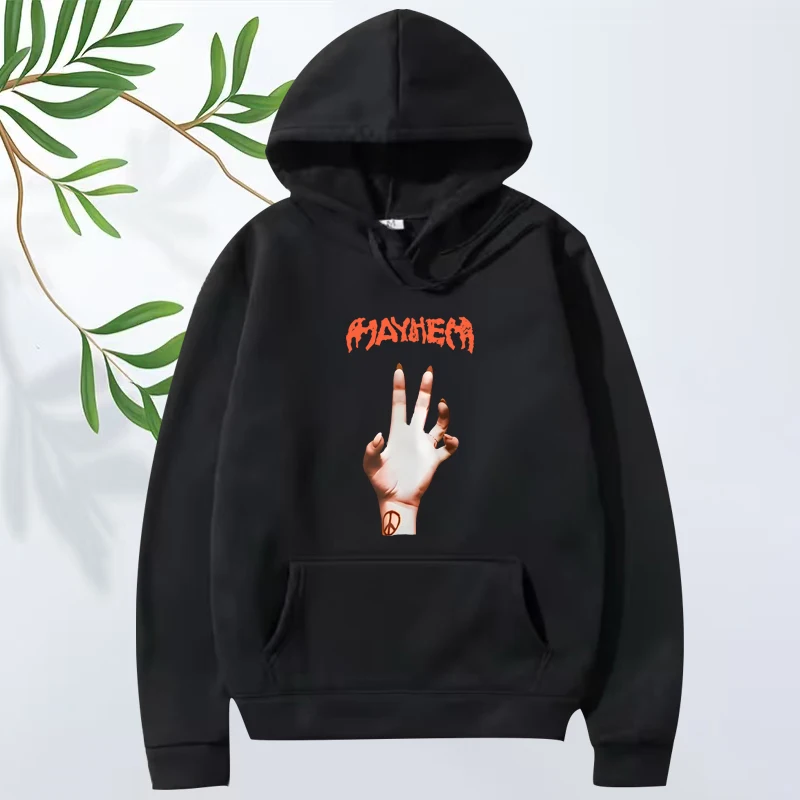 

2025 Lady Gaga Mayhem New Album Graphics hoodie men women y2k vintage Long sleeve Sweatshirt with print oversized hoodie unisex