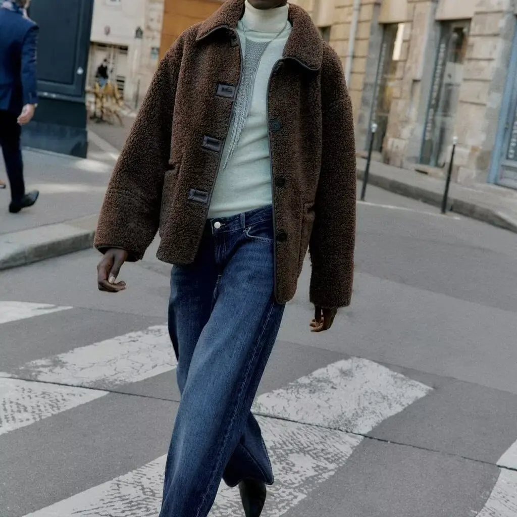 ملابس خارجية غير رسمية على الوجهين للنساء Faion ZR Sle متعددة الاستخدامات لخريف وشتاء وصل حديثًا 3037 ملابس خروج من ألياف البوليستر #4