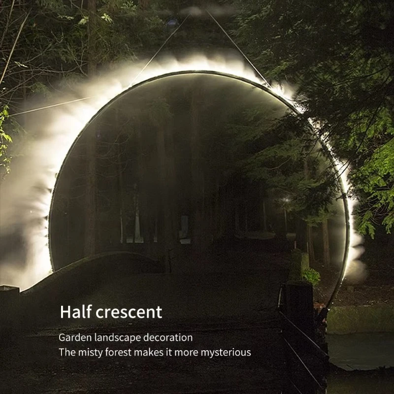 Outdoor Halloween Christmas 3D LED Ring Door Spray Light IP65 Waterproof Garden Decoration Landscape Lighting
