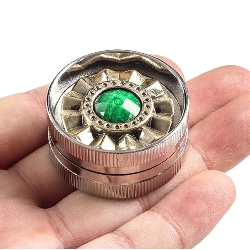 

2 Layers Mini Cute 40mm Hemp Pepper Pot Spice Mill Zinc Alloy Metal Dry Herb Smoke Cigarette Accessories Herbal Tobacco Grinder