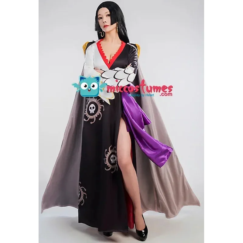 뱀 공주 보아 코스프레 의상 여성 섹시한 기모노 드레스 오비(귀 클립 및 케이프 포함);2,r'6;t.