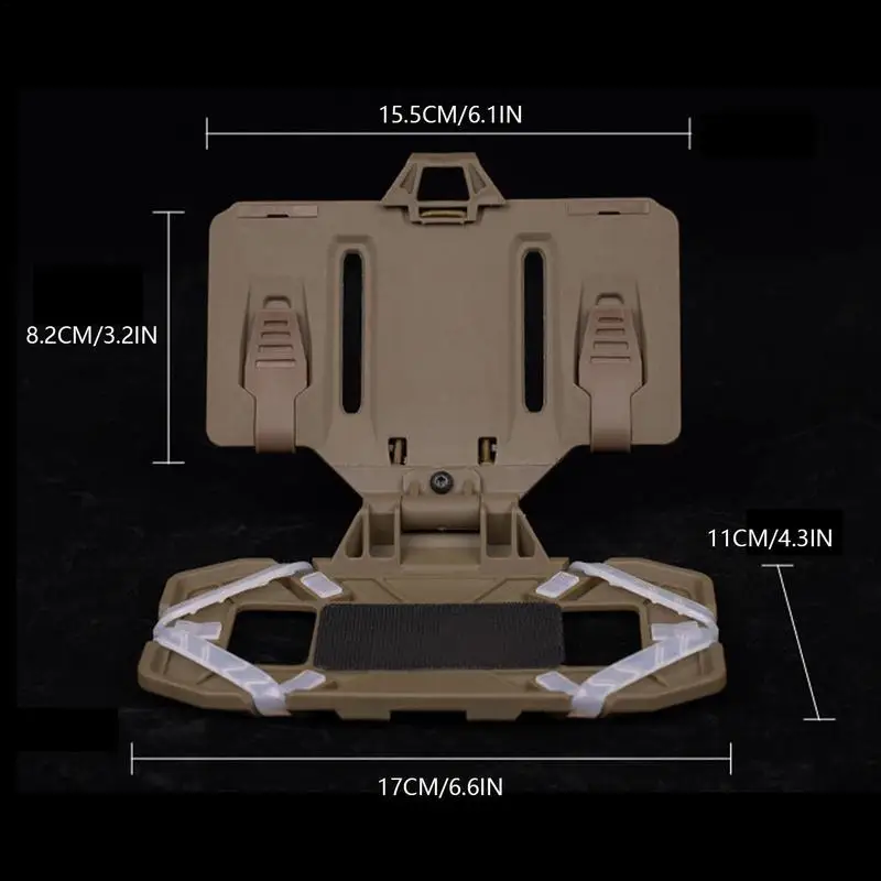 Chaleco táctico, aparejo para el pecho, soporte para teléfono, pecho Universal, placa para teléfono móvil, soporte de fijación para teléfono plegado
