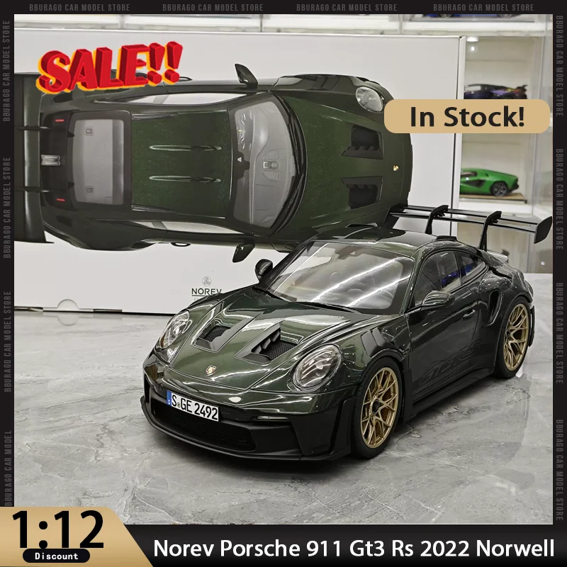 

Новинка в наличии Norev 1:12 Porsche 911 GT3 Rs 2022 Norwell, модель из сплава, миниатюрные литые украшения Porsche, игрушки на заказ, подарок для детей