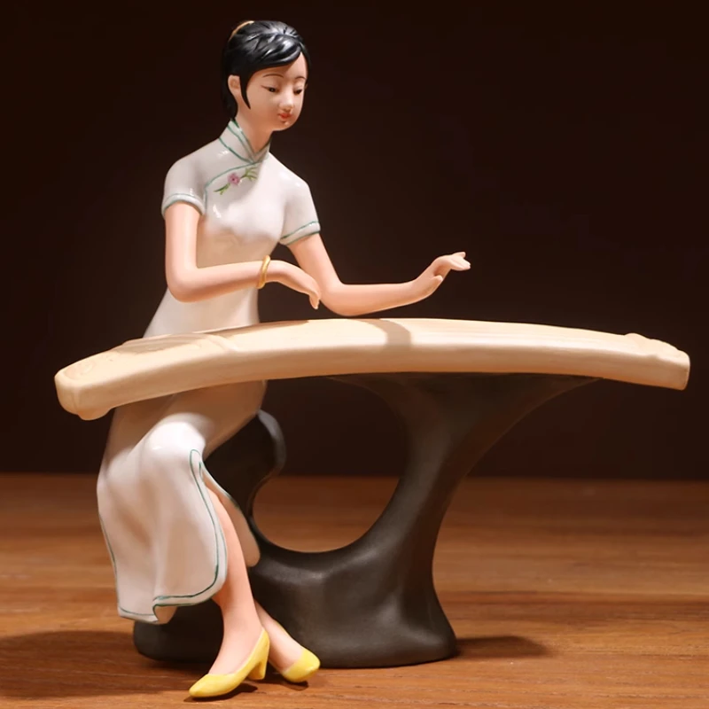 

Cheongsam Ladies Classical Characters Home Living Room Decorations Ceramic Crafts