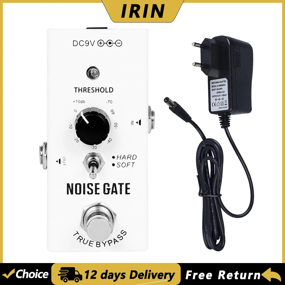 

IRIN Guitar Noise Gate Pedal Electric Guitar Noise Suppression Effect Pedal Metal Housing True Bypass Guitar Parts & Accessories