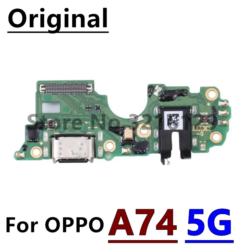 Original For OPPO A72 A74 A76 A77 A77s A58 Fast Charging Type-C USB Connector Board Dock Flex Cab