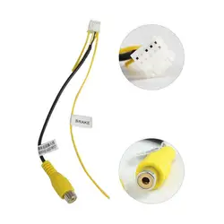 1pcs 10Pin Rear View Backup Camera Cable Adaptor RCA For Car Stereo Android Radio DVD Player Car Multimedia Monitor D3E7