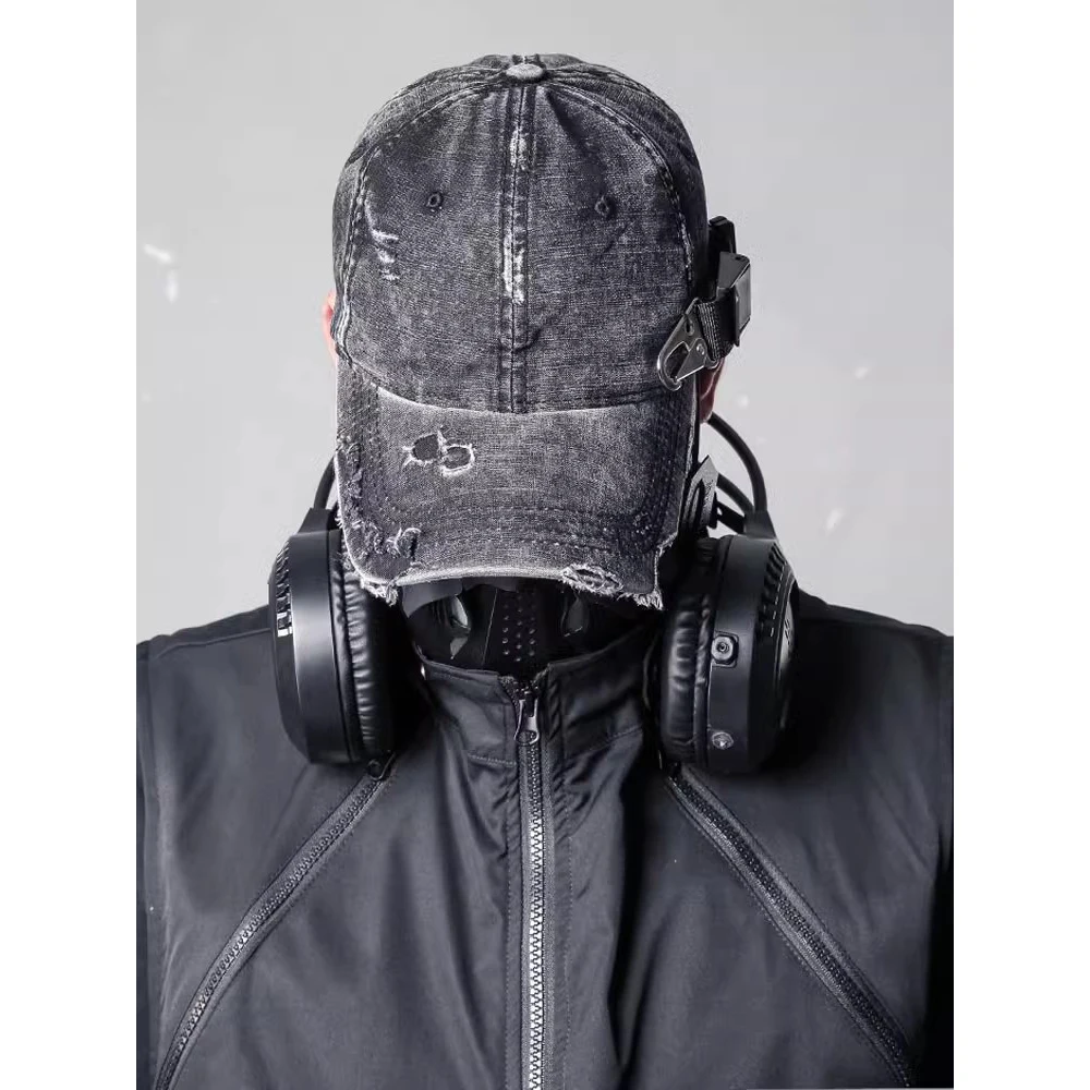 Vintage Washed Baseball Cap Distressed Men Snapback Cap 2025 Tactical Hip Hop Hat Bone Adjustable