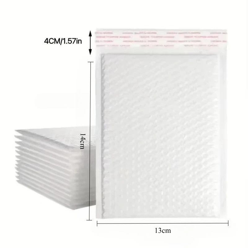 10 stks Composiet Parelmoer Film Bubble Bag Wit Kledingstuk Verpakking Express Tas Verdikte Envelop Schuim Waterdichte Bubble Bag