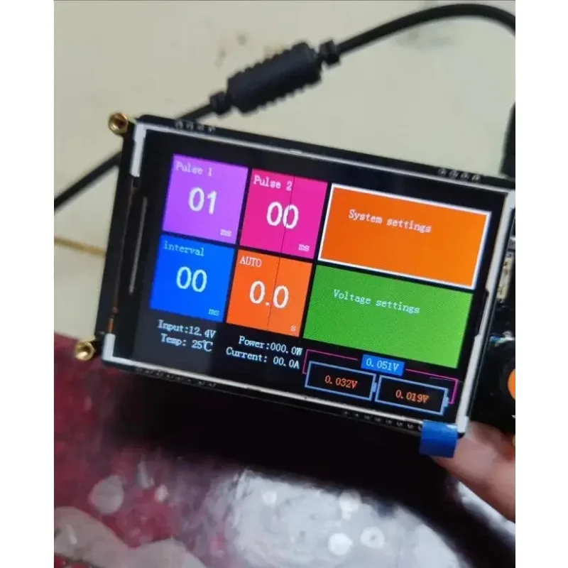 7Y320 Energy Storage Spot Welder Spot Welder Control Panel   Kit 18650 Spot   Touch