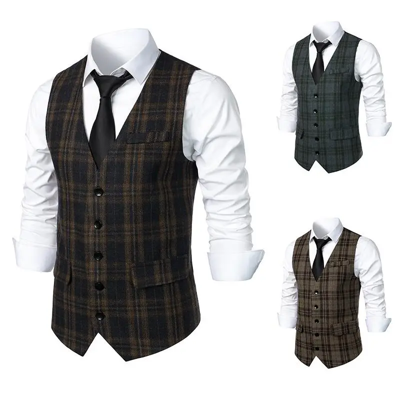 

Men's Sle Suit Vest Casual Loose Fit f High Collar Color Home Wear Faionable Men's Jaet Vest Autumn Season