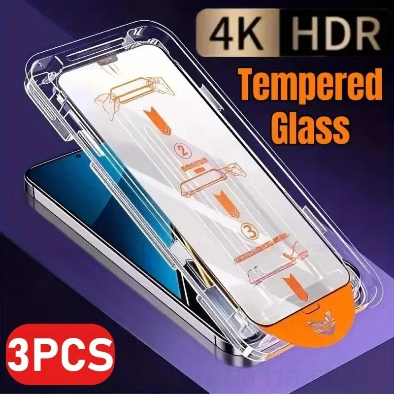 

3Pcs High-Definition Tempered Glass for Samsung Galaxy A36 A55 A56 5G A35 A26 A32 A33 5G A25 A53 A54 A73 Simple Installation