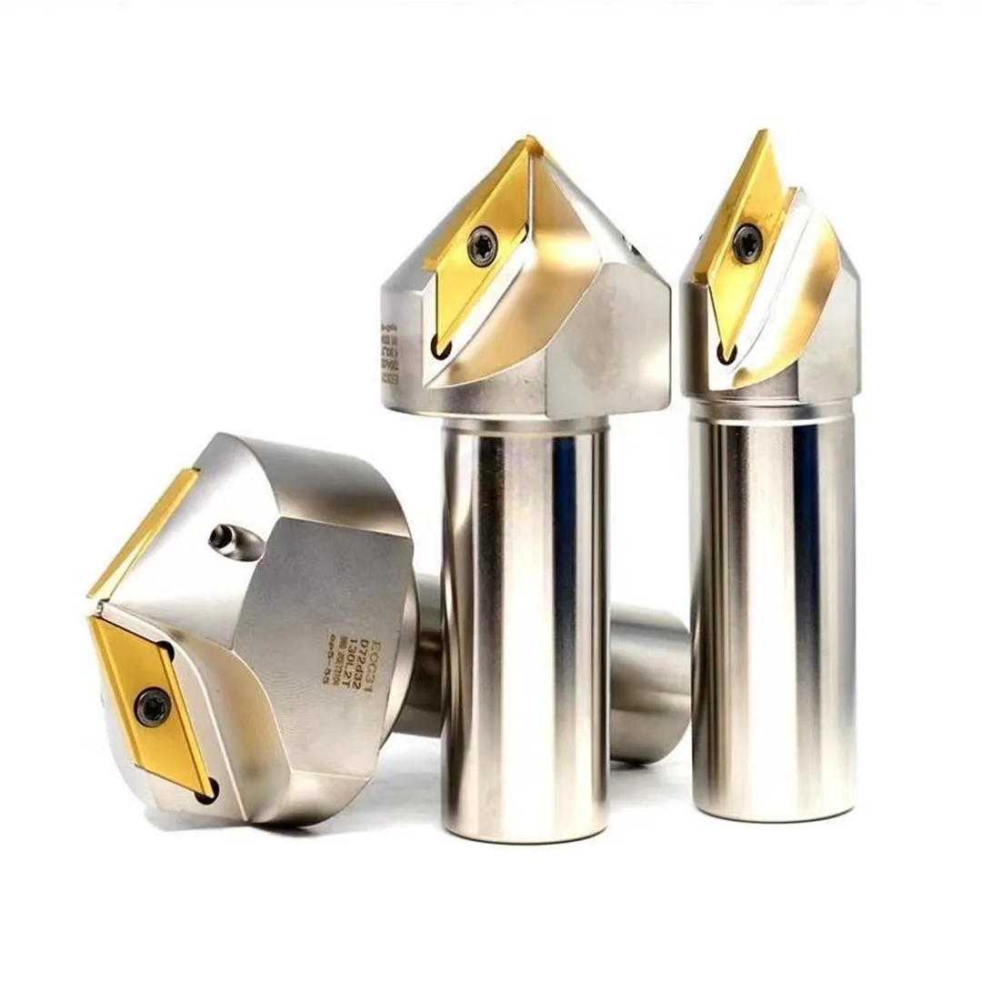 

ECC17005R chamfering tool 30 ° 45 ° 60 ° chamfering tool holder suitable for XECT170404 hard alloy chamfering blade ECC17005