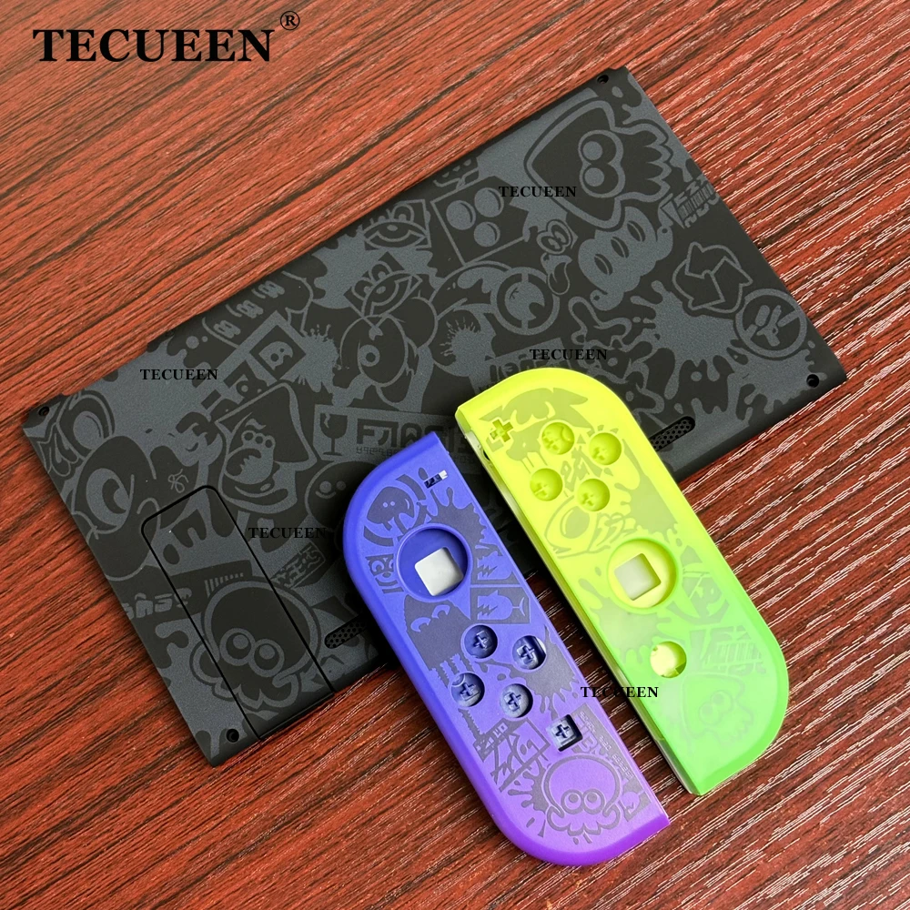 Cho Splatoon 3 Trò Chơi Chủ Đề Thay Thế Dùng Cho Máy Nintendo Switch Tay Cầm & Joy-Con Tự Làm Các Bộ Phận Nhà Ở Lưng & nút Phụ Kiện