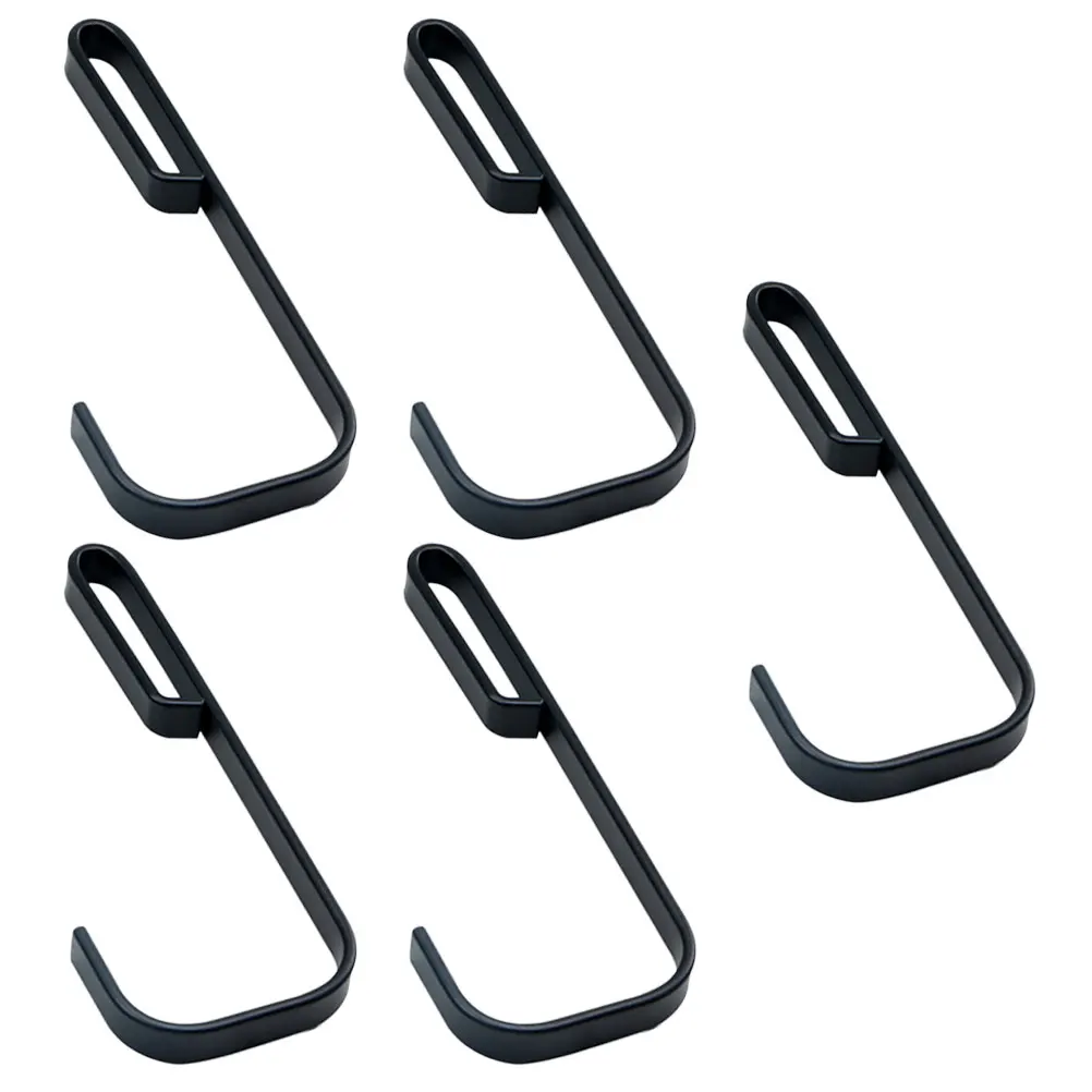 

5pcs Tree Stand Hooks Heavy Duty Metal Hangers Black Gear Hunting Accessories Outdoor Equipment Straps Multi Hook Holder