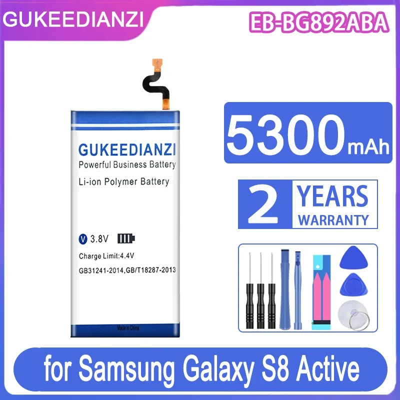 

GUKEEDIANZI Аккумулятор EB-BG892ABA 5300 мАч для Samsung Galaxy G892L G892 G892V SM-G892L S8 Active S8Active SM-G8920 G892F G892A