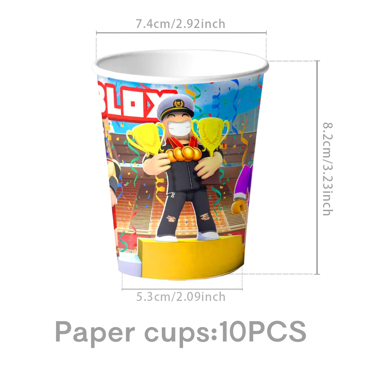 جديد Roblox حفلة عيد ميلاد ديكور Roblox مجموعة ألعاب أدوات المائدة مفرش المائدة لوحة كأس كعكة توبر بالون الصبي استحمام الطفل لوازم الحفلات #2