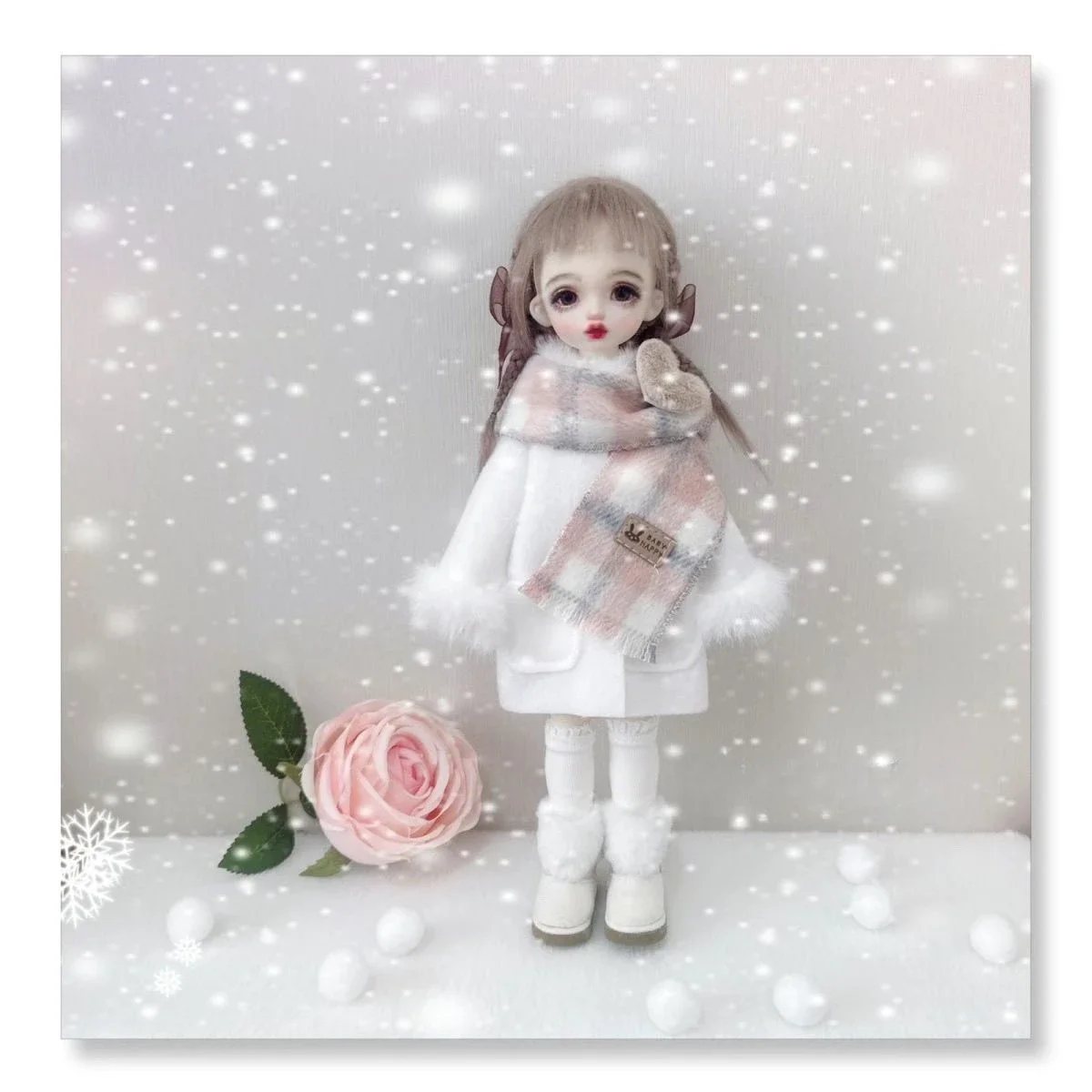 New 1/6 Doll's Clothes Suit for 30cm Bjd Doll Girl Toys Coat Set Play House Dress Up Lovely Clothing Doll Accessories, No Doll