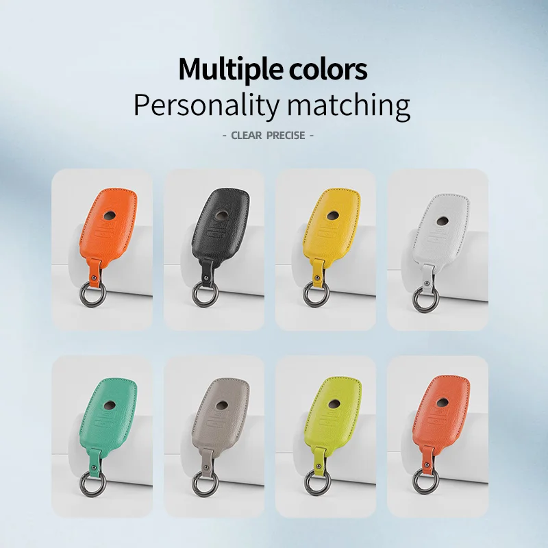 Goat skin Car Key Case Cover Shell Fob For BMW 1 3 5 7 Series X1 X3 X4 X5 F10 F15 F16 F20 F30 F18 F25 M3 M4 E34 Car Accessories
