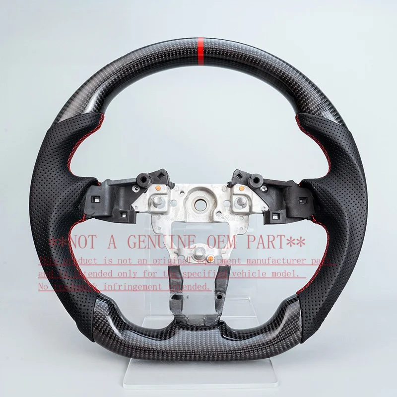 For Mazda Steering Wheel Horn Cover 16-24 MX5 ND Miata Real Carbon Fiber Black D Shape Sport Horn Shell Decorative Cover
