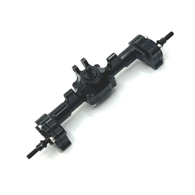 [Todaybuy】 RC Car Metal Complete Front Rear Axle Kit For FMS 1/24 FCX24 Xiaoqi Crusher K5 RC Accessories Black
