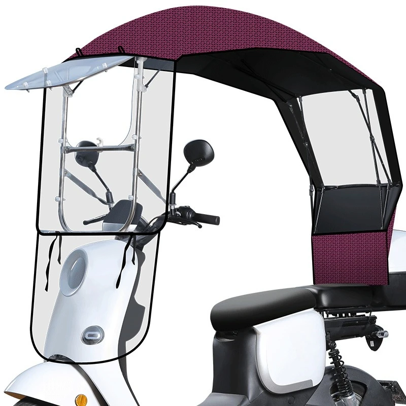 Electric Vehicle Canopy New Foldable Telescopic Motorcycle Sunshade Umbrella Sunshade Umbrella Sunshade Umbrella