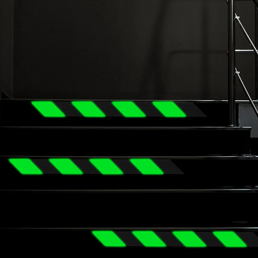 Glow in The Dark Anti-Slip Stair Tape 5M Roll High Brightness Night Visibility Frosted Surface Reflective Warning Luminous