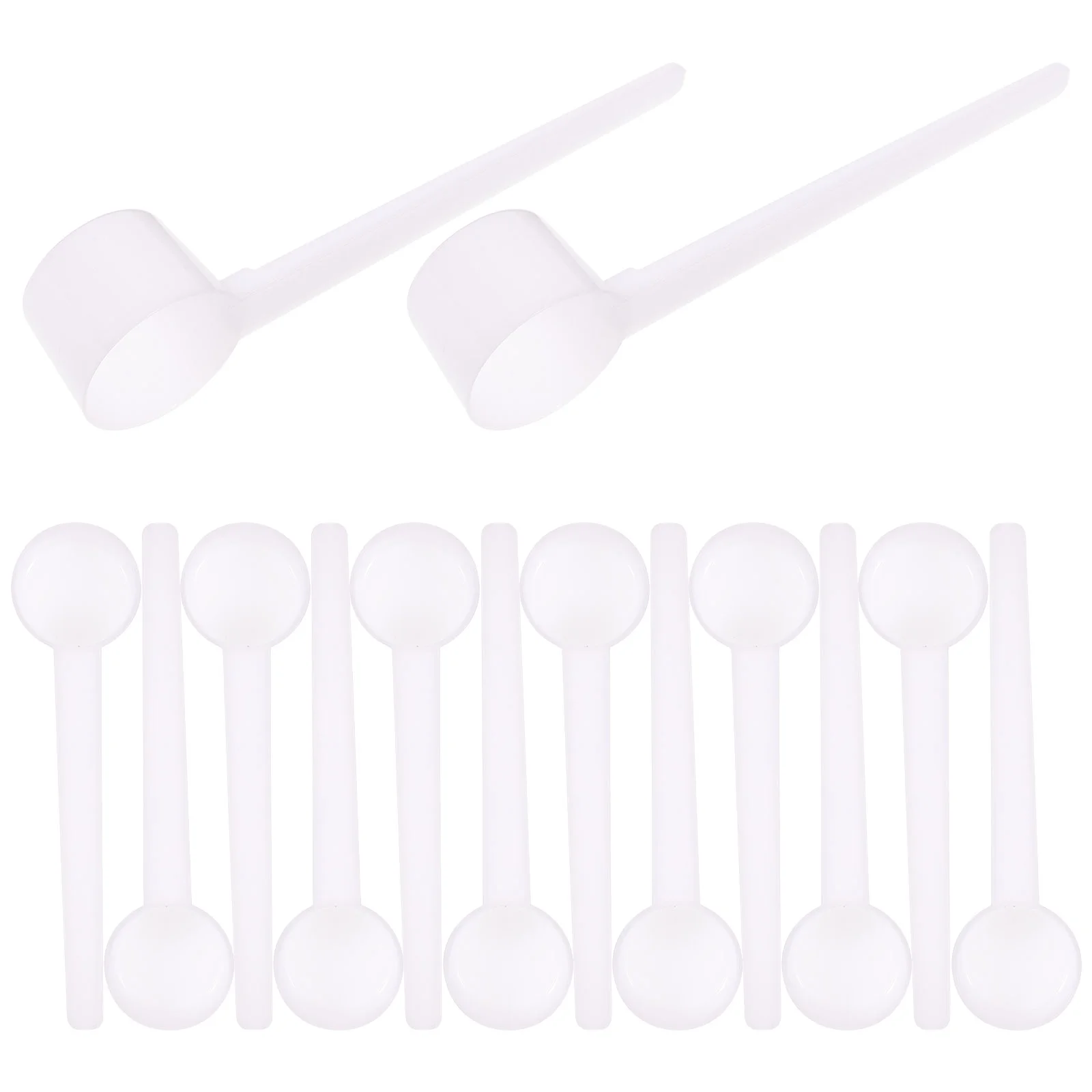 100 Pcs Measuring Cup Coffee Tablespoon Spoons Scoop Kitchen Concentrate 5 Gram White