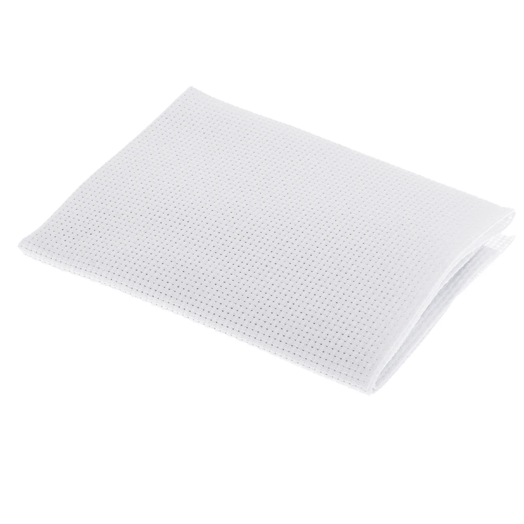 White 11CT/14CT Cross Stitch Cloth Aida Fabric DIY Hand Embroidery Cloth DIY handmade needlework sewing