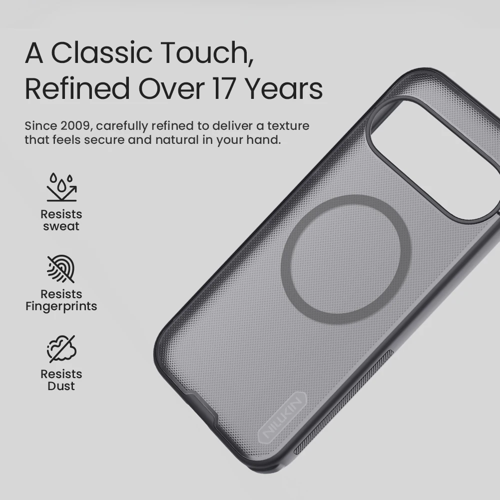 Für Google Pixel 11 Hülle NILLKIN Passgenaue Hülle Magnetische Super Frosted Shield Hochwertige Matte PC-Abdeckung – Detail 4