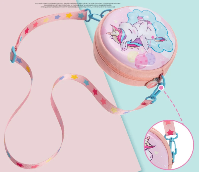 2022 New Children Wallet Small Messenger Bags Fashion Boys Girls Unicorn Dinosaur Mini Shoulder Bag