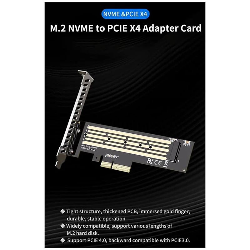 NVME Adapter M.2 NVME SSD To Pcie 4.0 X4 X8 X16 Expansion Card M.2 NVME To PCI-E X4 Adapter Card