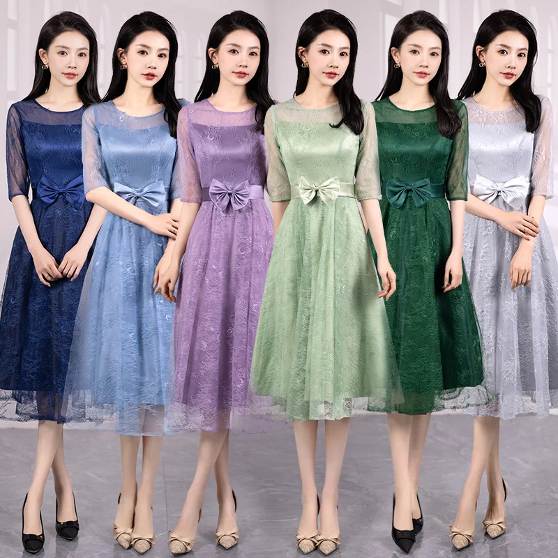 

Платье миди в стиле принцессы без рукавов, сказочное платье подружки невесты, длинное вечернее платье из полиэстера для корпоративных мероприятий