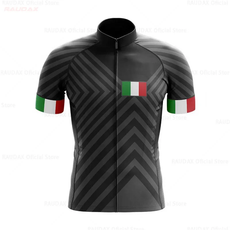 Italy Short Sleeve Cycling Jersey Breathable Bicycle Clothing Ropa Ciclismo Men Summer Quick-drying Bike Wear Clothes Shirt Tops