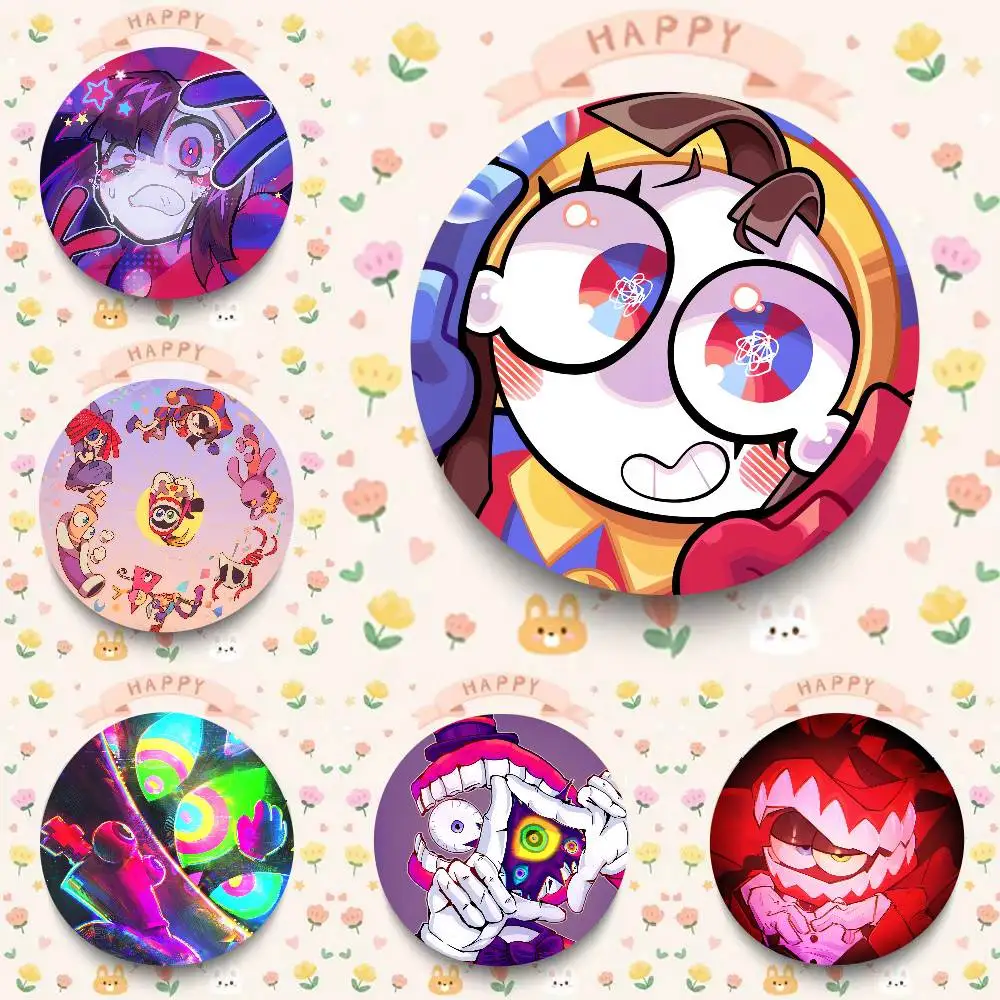 GAME The Amazing Digital Circus Anime Game Button Pin Cartoon Brooch Bag Clothes Decor Badge Accessories Friends Gifts