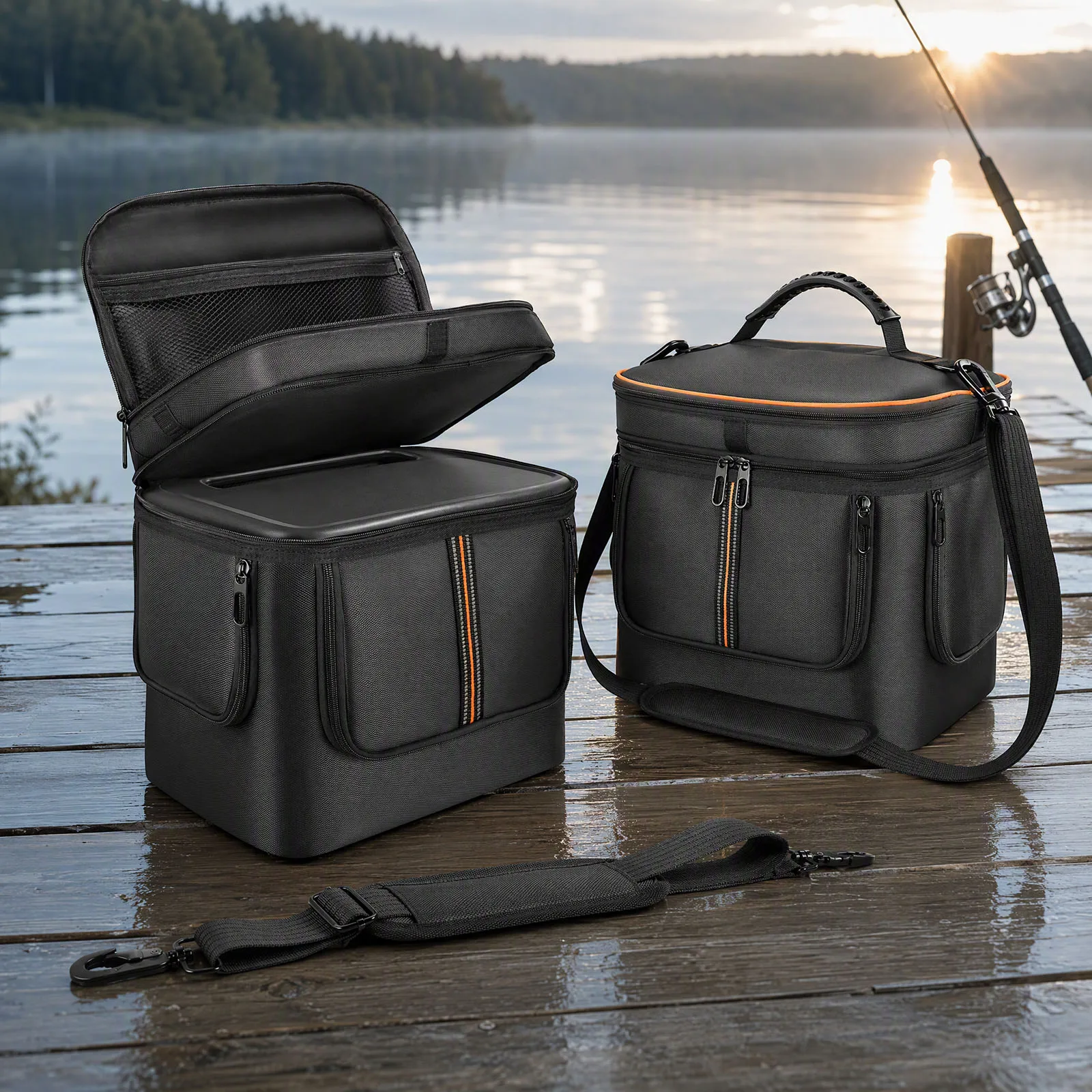 Carrying Case For BLUETTI Elite 100 V2 Power Station Storage Bag Shock Resistant Travel Bag with Adjustable Shoulder Strap