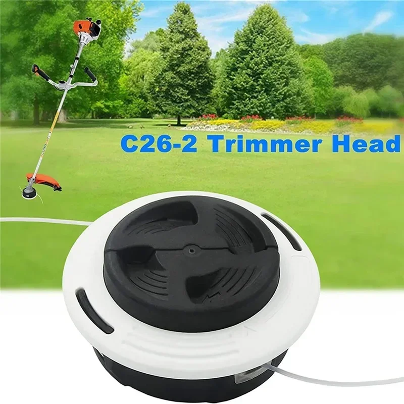 AutoCut C26-2 M10x1 Replacement Trimmer Head for Stihl FS55 FS90 FS130 FS250 and More Grass Brush Cutter Accessories