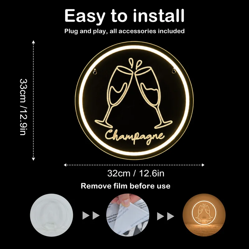 علامات النيون المخصصة للنوافذ المعلقة لتزيين الحائط وأضواء النيون للأعمال مناسبة للمطاعم والمتاجر المريحة #2