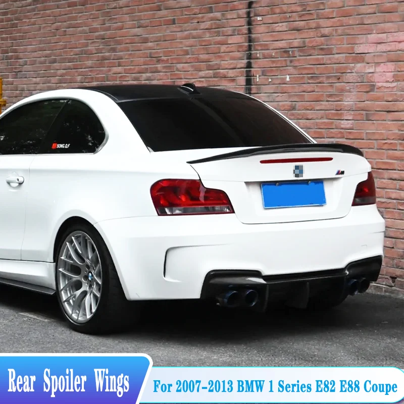 

For BMW 1 Series E82 E88 Coupe 118i 128i 135i Rear Spoiler Wings 2007-2013 Trunk Lip Tail Fin ABS Material Body Kit Accessories