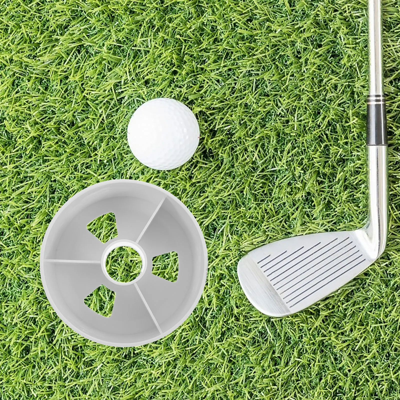 

2 Pcs Golf Cup Practice Hole Putter Golfing Putting for Repair Supplies Training White