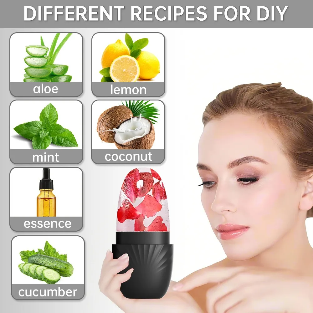 Ice Grid Silicone Face Mold Applicator for Beauty Routine Daily Use Skincare Facial Massage Beauty Ice Mold Skin care Tools