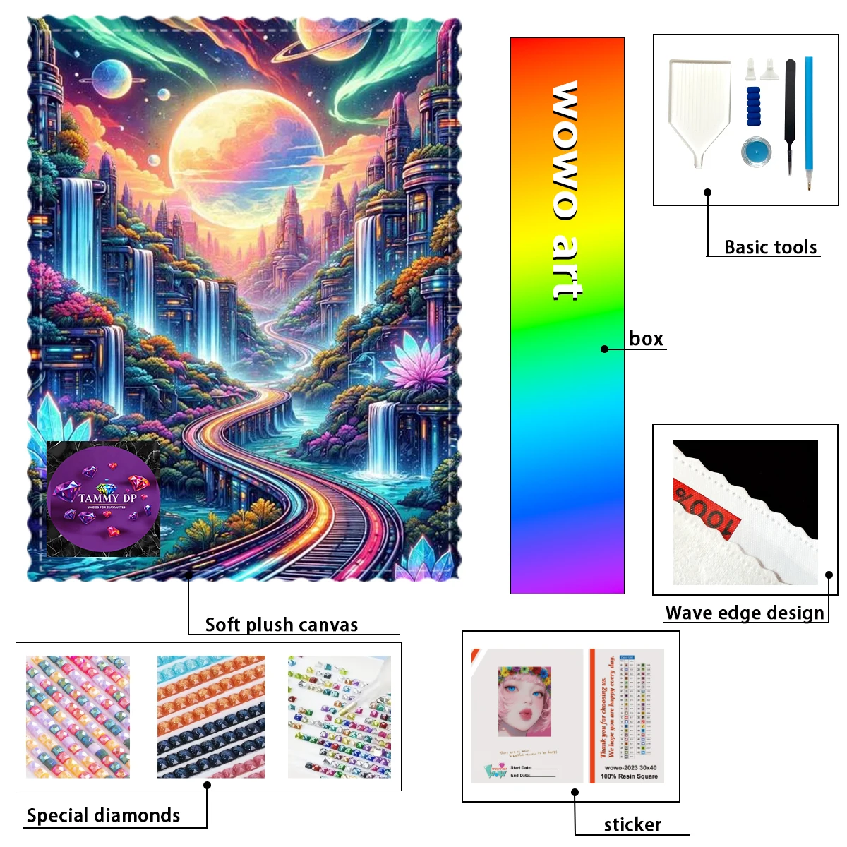 【tammy-diamond-art】lines-and-mountains-and-rivers-ab-rhinestone-fd-rhinestone-perfect-resin-diamond