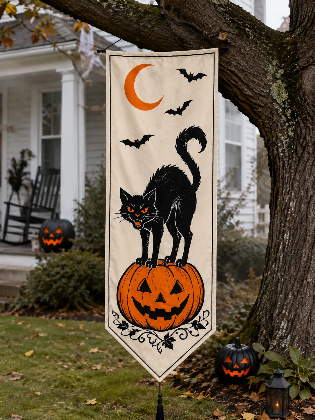 Vintage Halloween Vertical Doo - Home Security Yard Sign ulasan dan harga