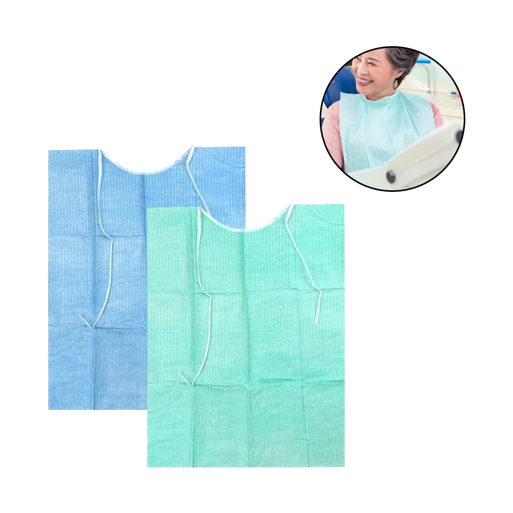 100Pcs/Pack Disposable Dental Bib Scarf Protector Pads Dentistry Consumables Tattoo Cleaning Protection Tools