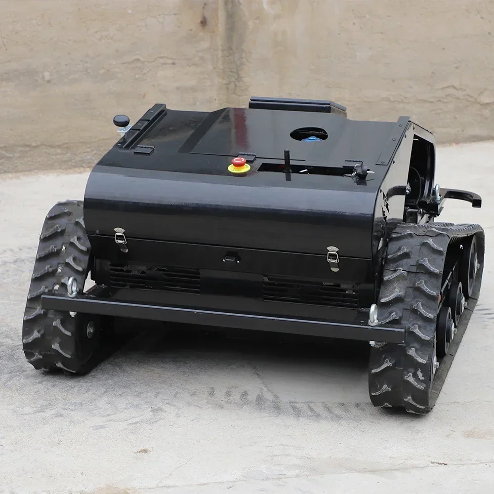 

High Quality Lawn Mower Electric Remote Control Automatic Mowing Rubber Track Machine Weeding Promotion