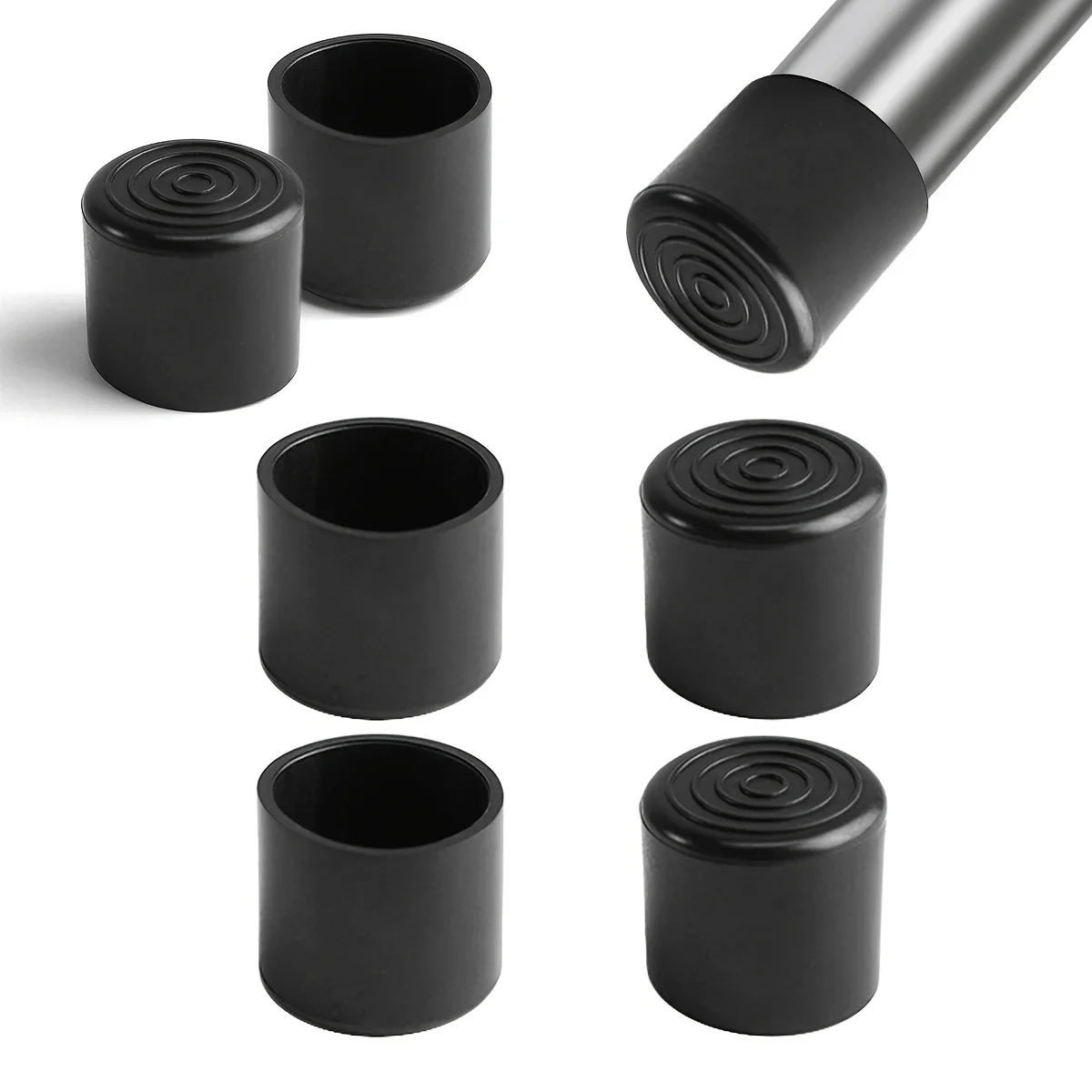 10/20Pcs PVC Furniture Leg Sleeves, Anti‑Slip Scratch‑Proof Floor Protector Pipe Caps