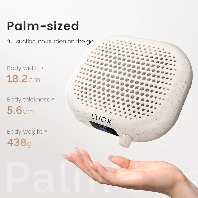 مكنسة كهربائية لفن الأظافر، بطارية توربينية، مزيل تلميع شفط كبير صامت، آلة غبار الأظافر الصغيرة #5